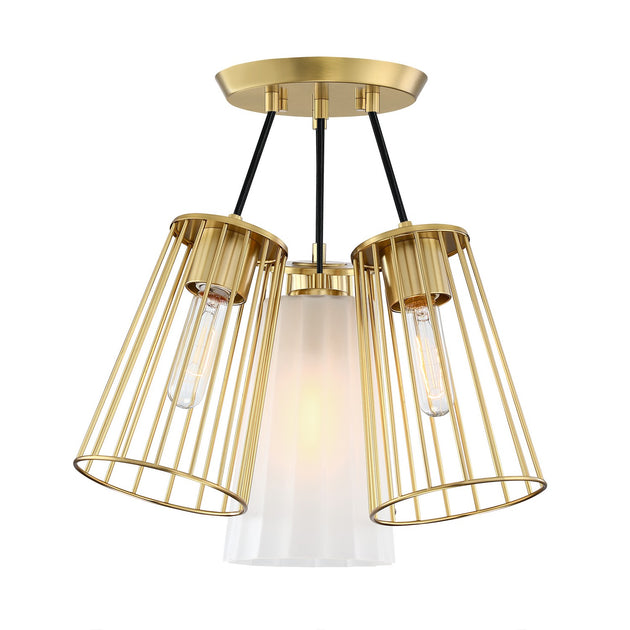 Designers Fountain - D328M-SF-BG - Four Light Semi Flush Mount - Liana - Brushed Gold