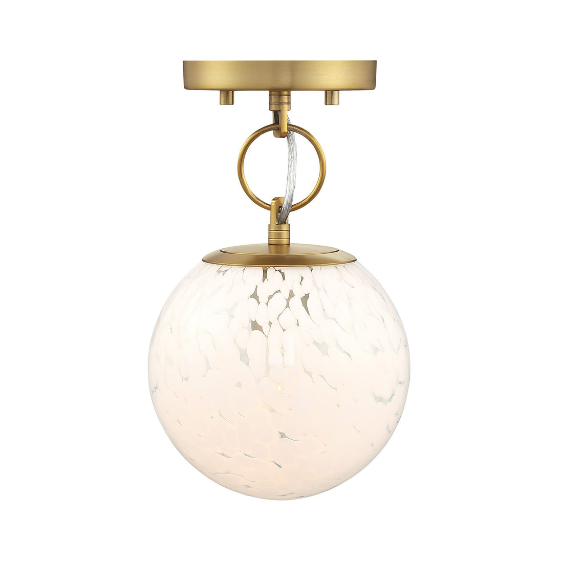 Designers Fountain - D329M-SF-BG - One Light Semi Flush Mount - Wine Flower - Brushed Gold