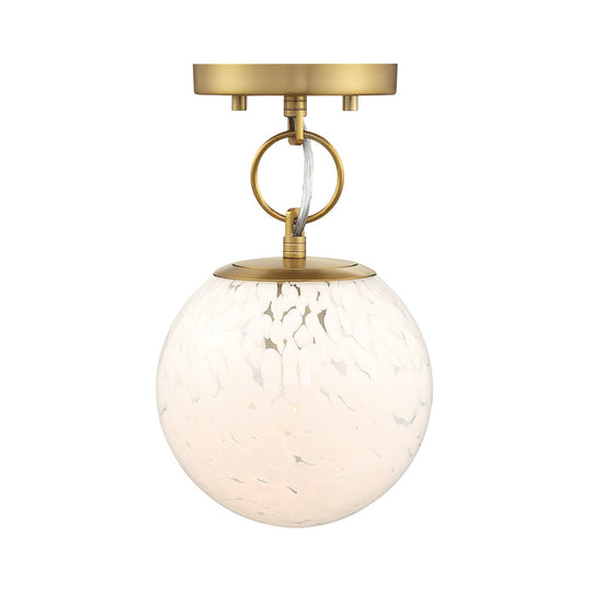 Designers Fountain - D329M-SF-BG - One Light Semi Flush Mount - Wine Flower - Brushed Gold