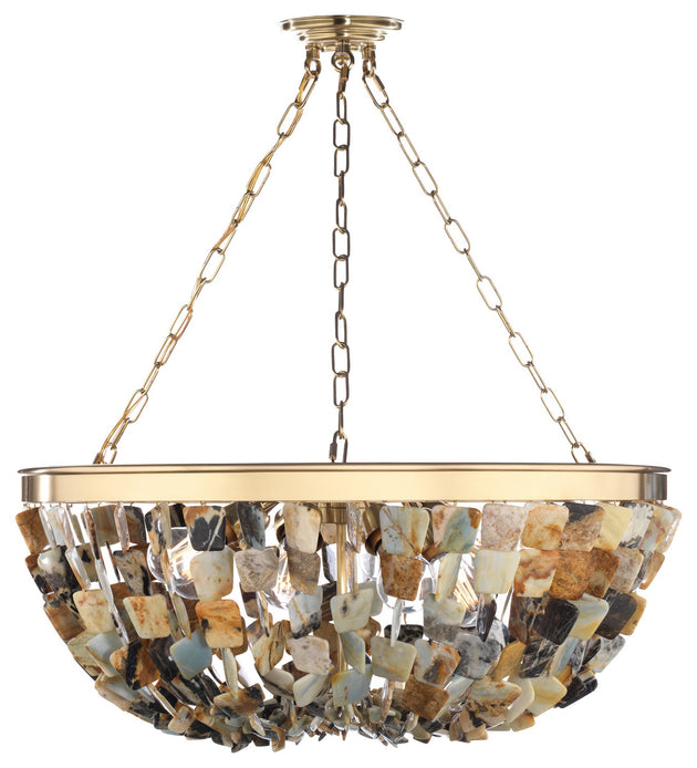 Metropolitan - N9631 - Eight Light Pendant - Flotsam - Brass