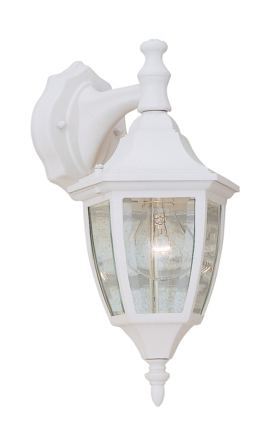 Designers Fountain - 2461-WH - One Light Wall Lantern - Builder Cast Aluminum - White