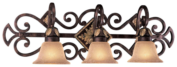 Metropolitan - N2233-355 - Three Light Bath - Zaragoza - Golden Bronze