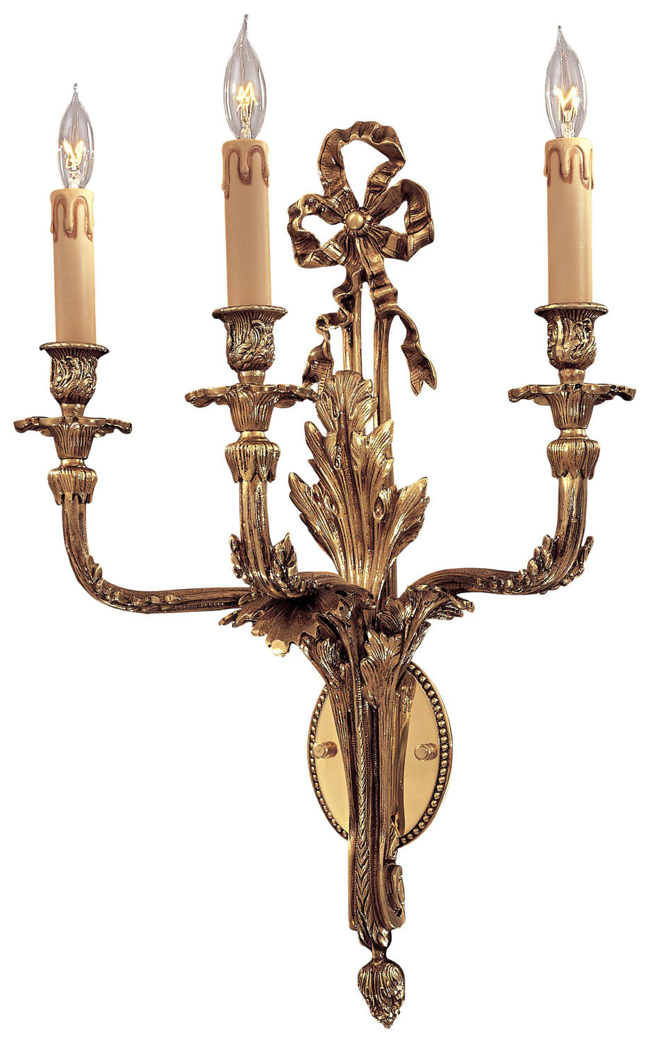 Metropolitan - N9800 - Three Light Wall Sconce - Metropolitan - Renaissance Gold