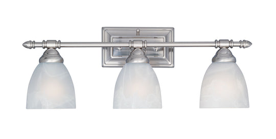 Designers Fountain - 94003-SP - Three Light Bath Bar - Apollo - Satin Platinum