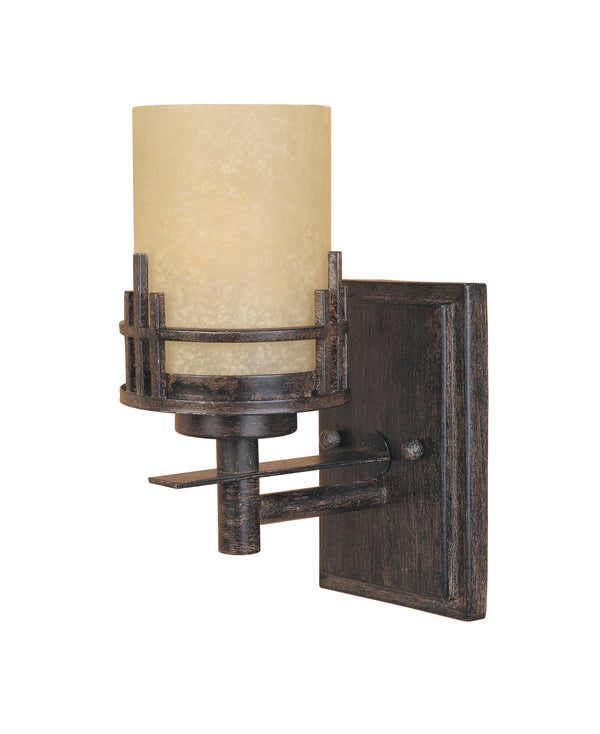 Designers Fountain - 82101-WM - One Light Wall Sconce - Mission Ridge - Warm Mahogany