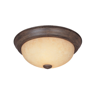 Designers Fountain - 1257M-WM-AM - Two Light Flushmount - Decorative Flushmount - Warm Mahogany