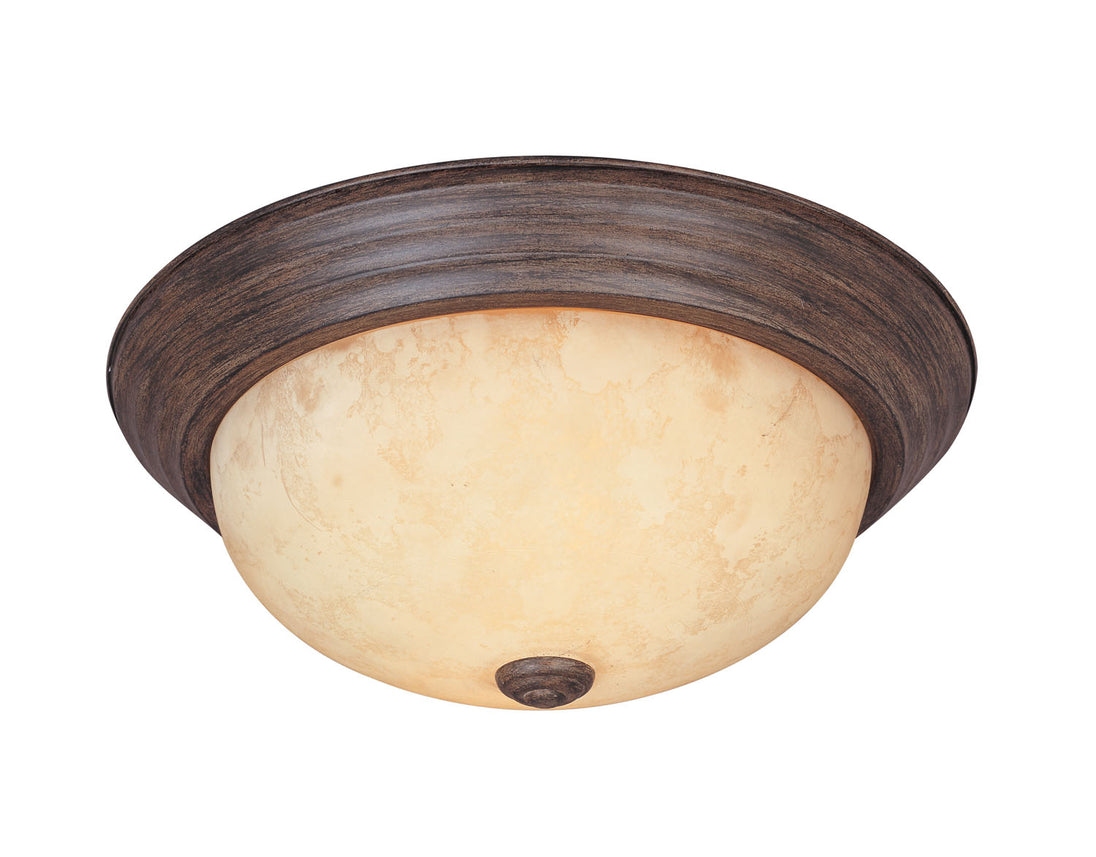 Designers Fountain - 1257S-WM-AM - Two Light Flushmount - Decorative Flushmount - Warm Mahogany