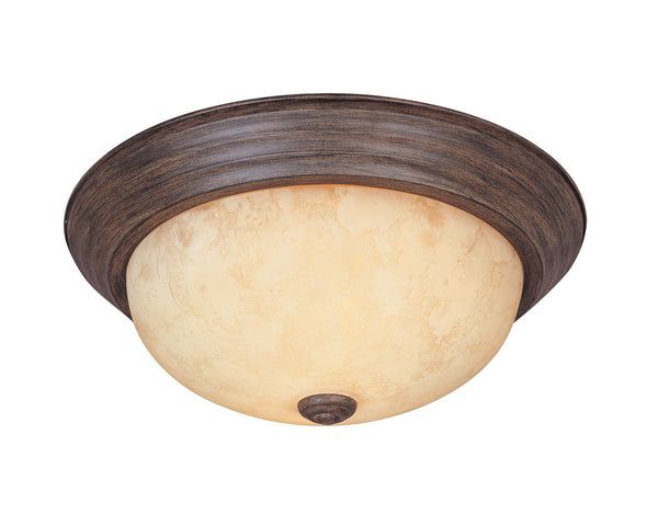 Designers Fountain - 1257S-WM-AM - Two Light Flushmount - Decorative Flushmount - Warm Mahogany