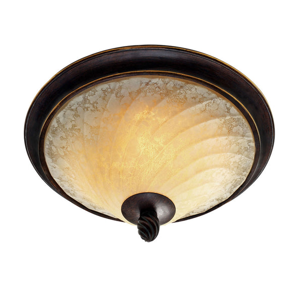 Golden - 8106-FM CDB - Two Light Flush Mount - Torbellino - Cordoban Bronze