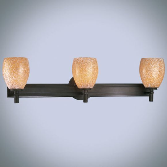 Minka-Lavery - 5113-617 - Three Light Bath - Art Glass Bath - Bronze