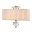 Golden - 1030-FM CH - Two Light Flush Mount - Cerchi - Chrome