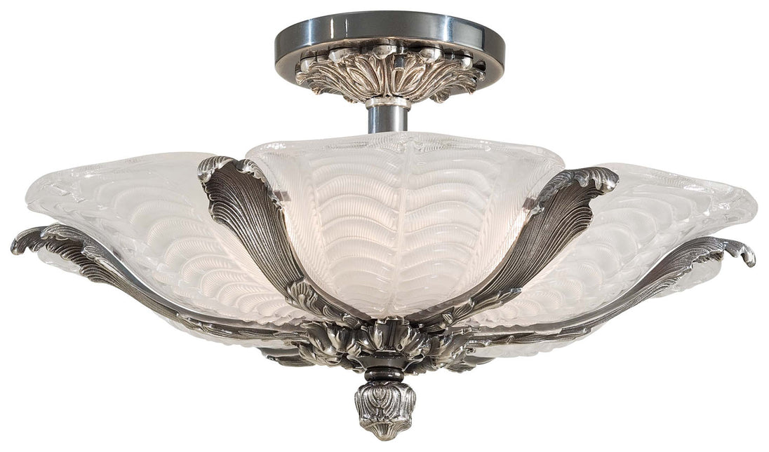 Metropolitan - N950495-54B - Six Light Semi Flush Mount - Metropolitan - Platinum