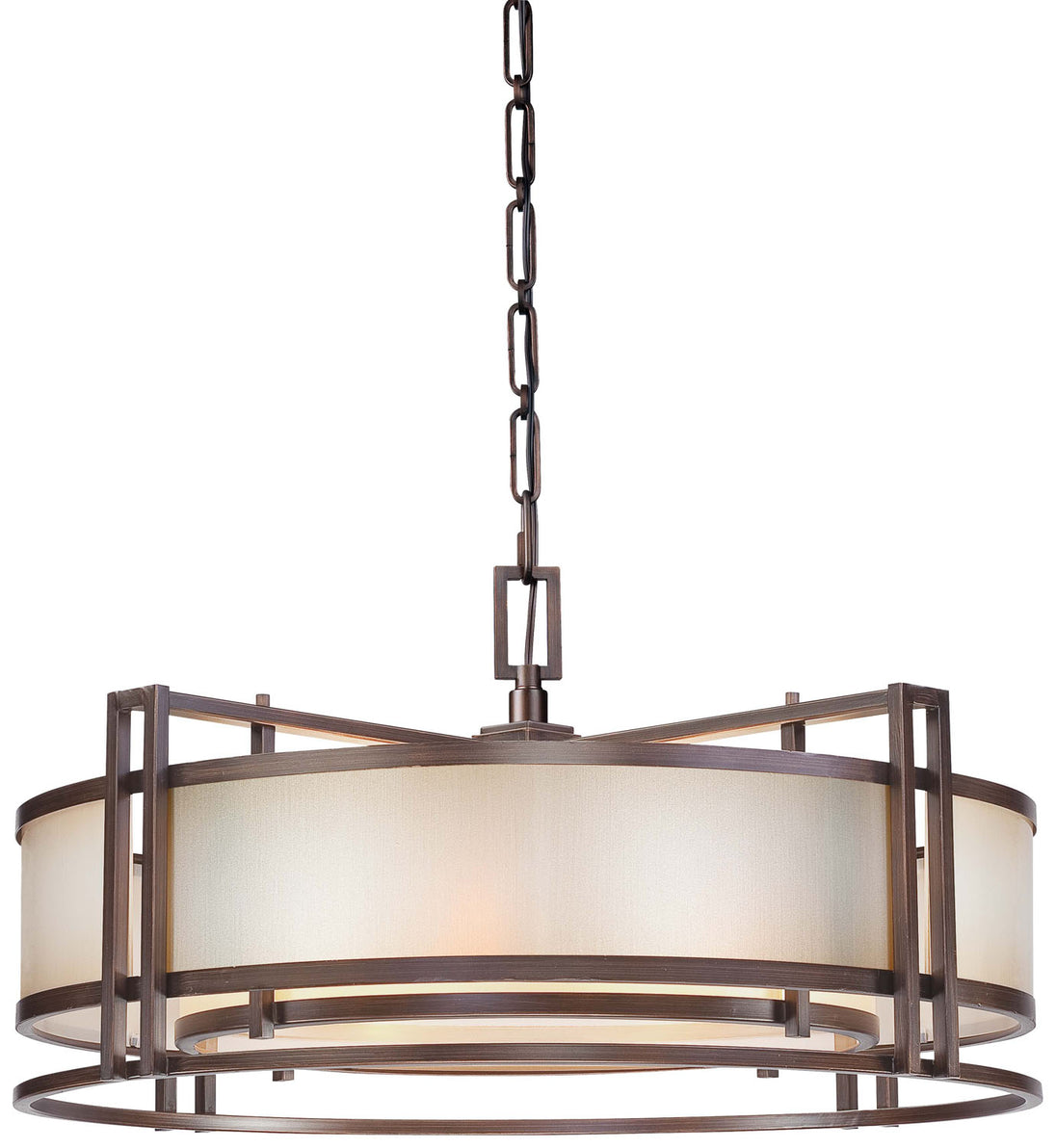 Metropolitan - N6965-1-267B - Four Light Pendant - Underscore - Cimmaron Bronze