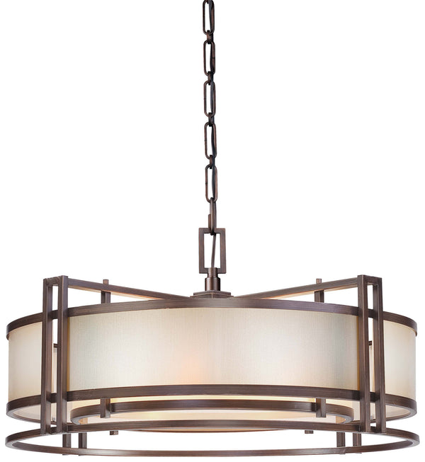 Metropolitan - N6965-1-267B - Four Light Pendant - Underscore - Cimmaron Bronze