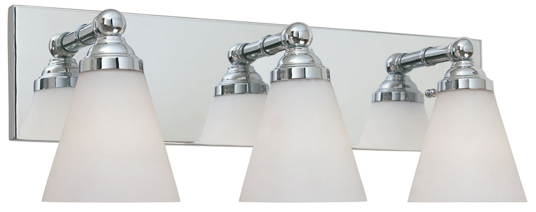 Designers Fountain - 6493-CH - Three Light Bath Bar - Hudson - Chrome