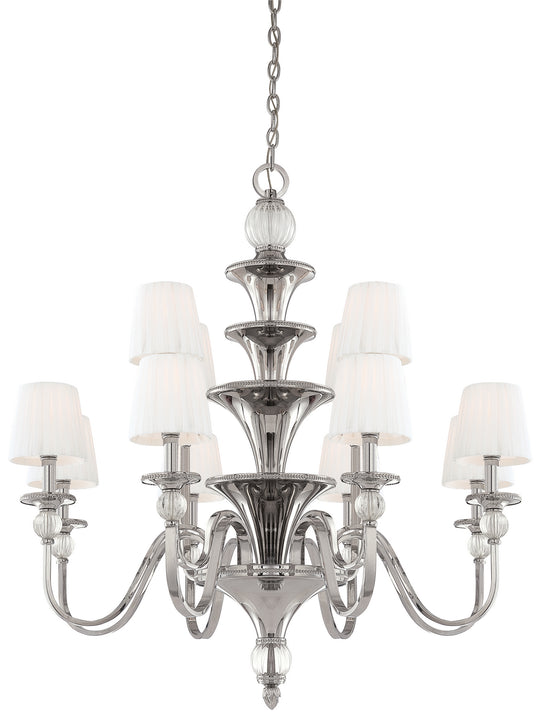 Metropolitan - N6611-613 - 12 Light Chandelier - Aise - Polished Nickel