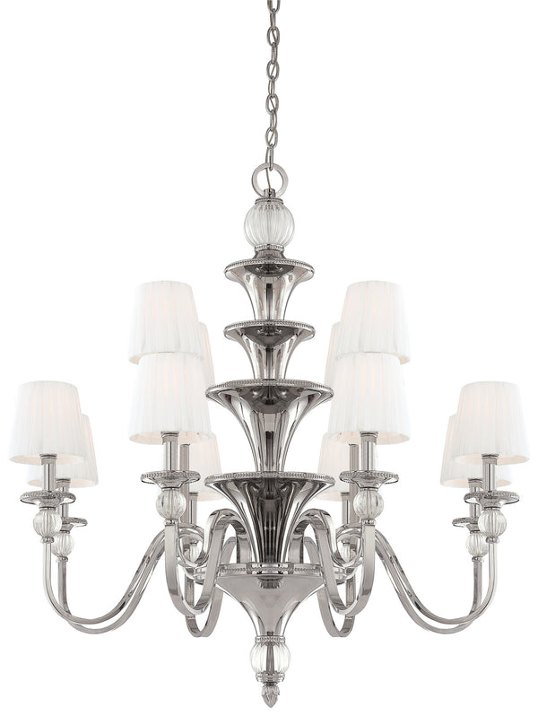 Metropolitan - N6611-613 - 12 Light Chandelier - Aise - Polished Nickel