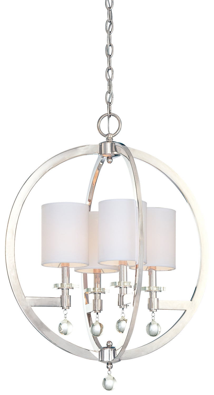 Metropolitan - N6840-613 - Four Light Pendant - Chadbourne - Polished Nickel