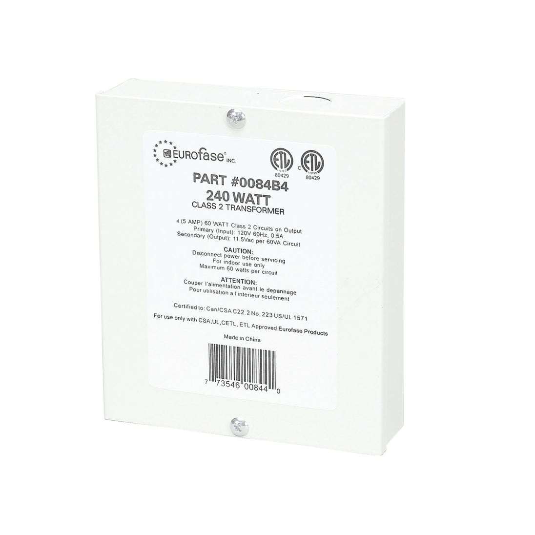 Eurofase - 0084B4 - Transformer - Transformer - White