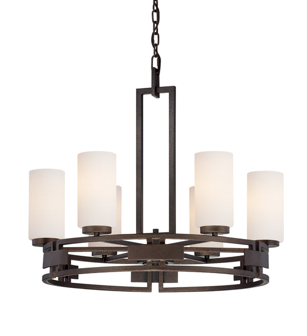 Designers Fountain - 83886-FBZ - Six Light Chandelier - Del Ray - Flemish Bronze