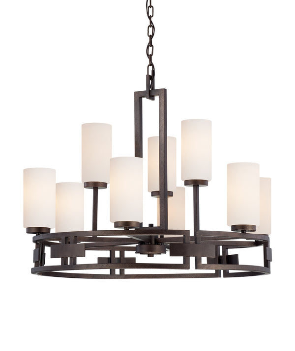 Designers Fountain - 83889-FBZ - Nine Light Chandelier - Del Ray - Flemish Bronze