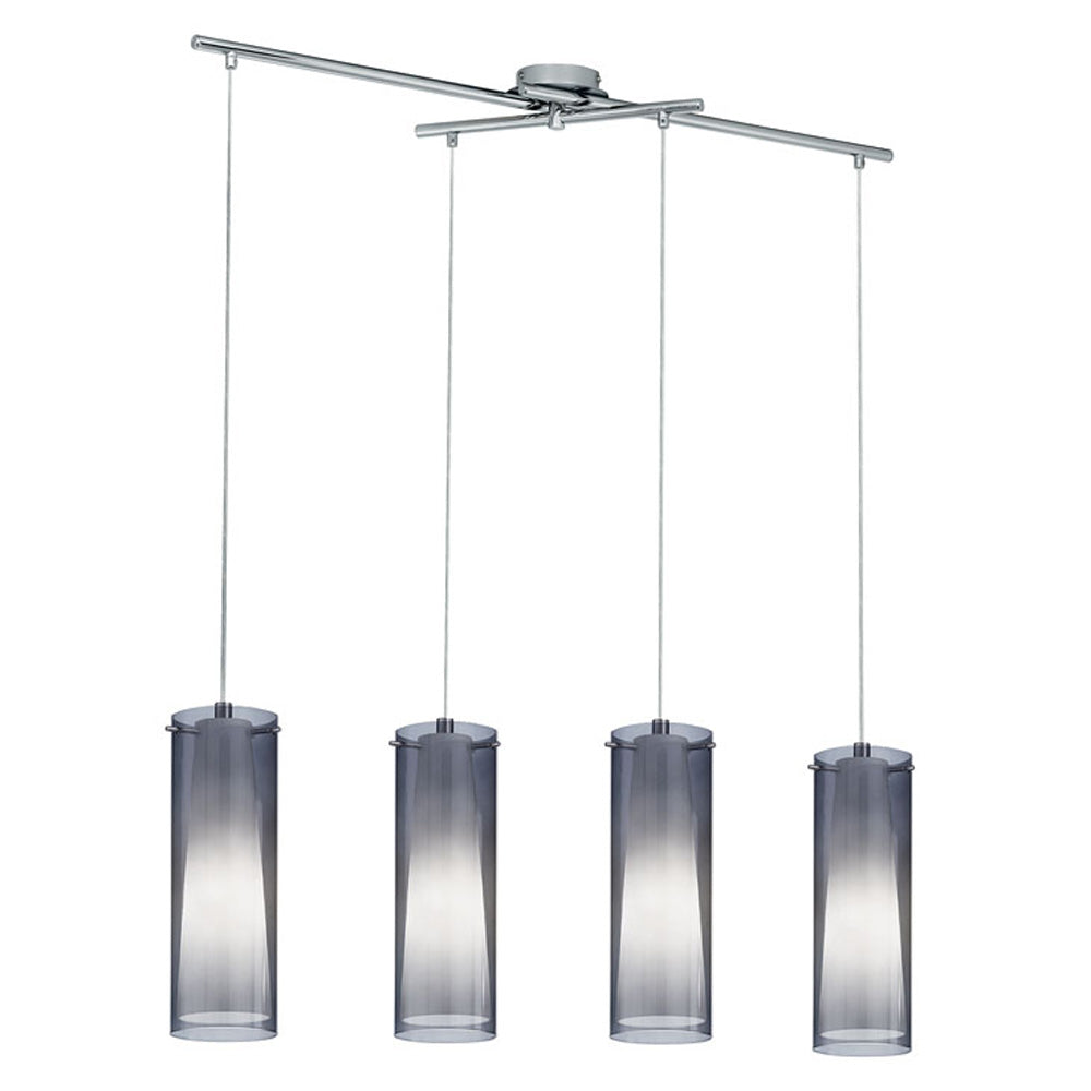 Eglo USA - 90306A - Four Light Pendant - Pinto Nero - Matte Nickel