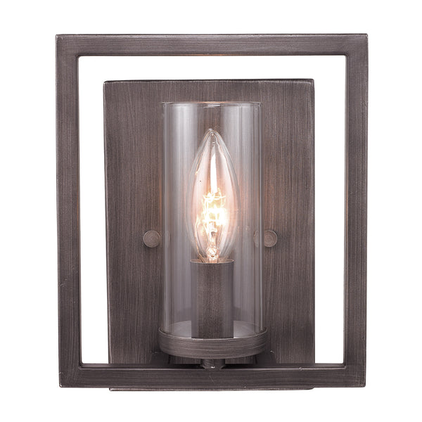 Golden - 6068-1W GMT - One Light Wall Sconce - Marco - Gunmetal Bronze