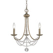 Golden - 7644-M3 GA - Three Light Mini Chandelier - Mirabella - Golden Aura