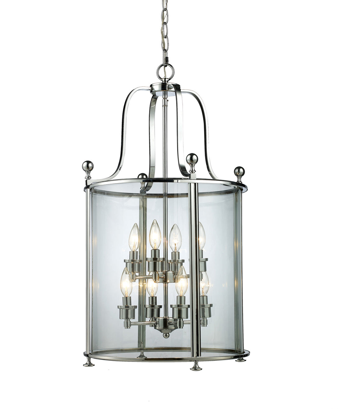 Z-Lite - 134-8 - Eight Light Chandelier - Wyndham - Chrome