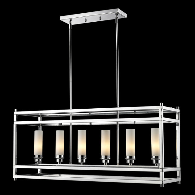 Z-Lite - 180-6 - Six Light Linear Chandelier - Altadore - Chrome