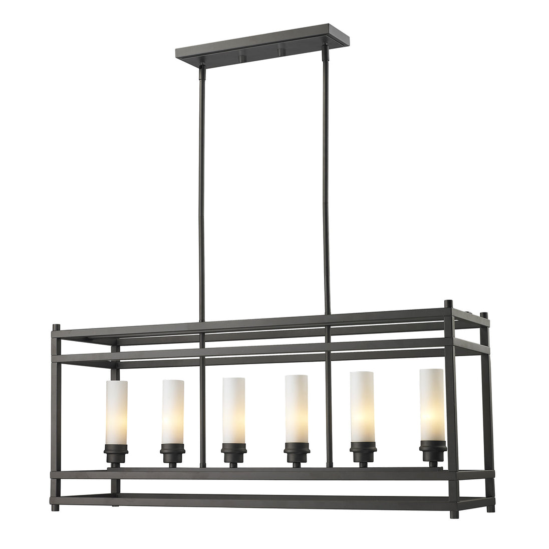 Z-Lite - 181-6 - Six Light Linear Chandelier - Altadore - Bronze