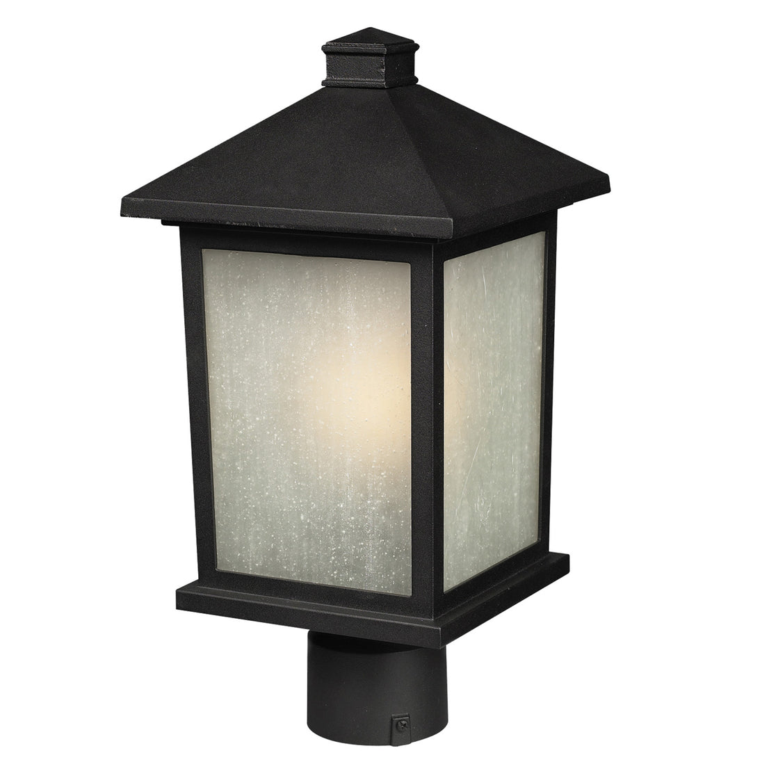 Z-Lite - 507PHM-BK - One Light Outdoor Post Mount - Holbrook - Black