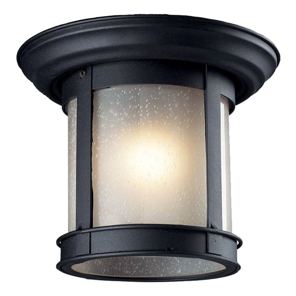 Z-Lite - 514F-BK - One Light Outdoor Flush Mount - Outdoor Flush Mount - Black