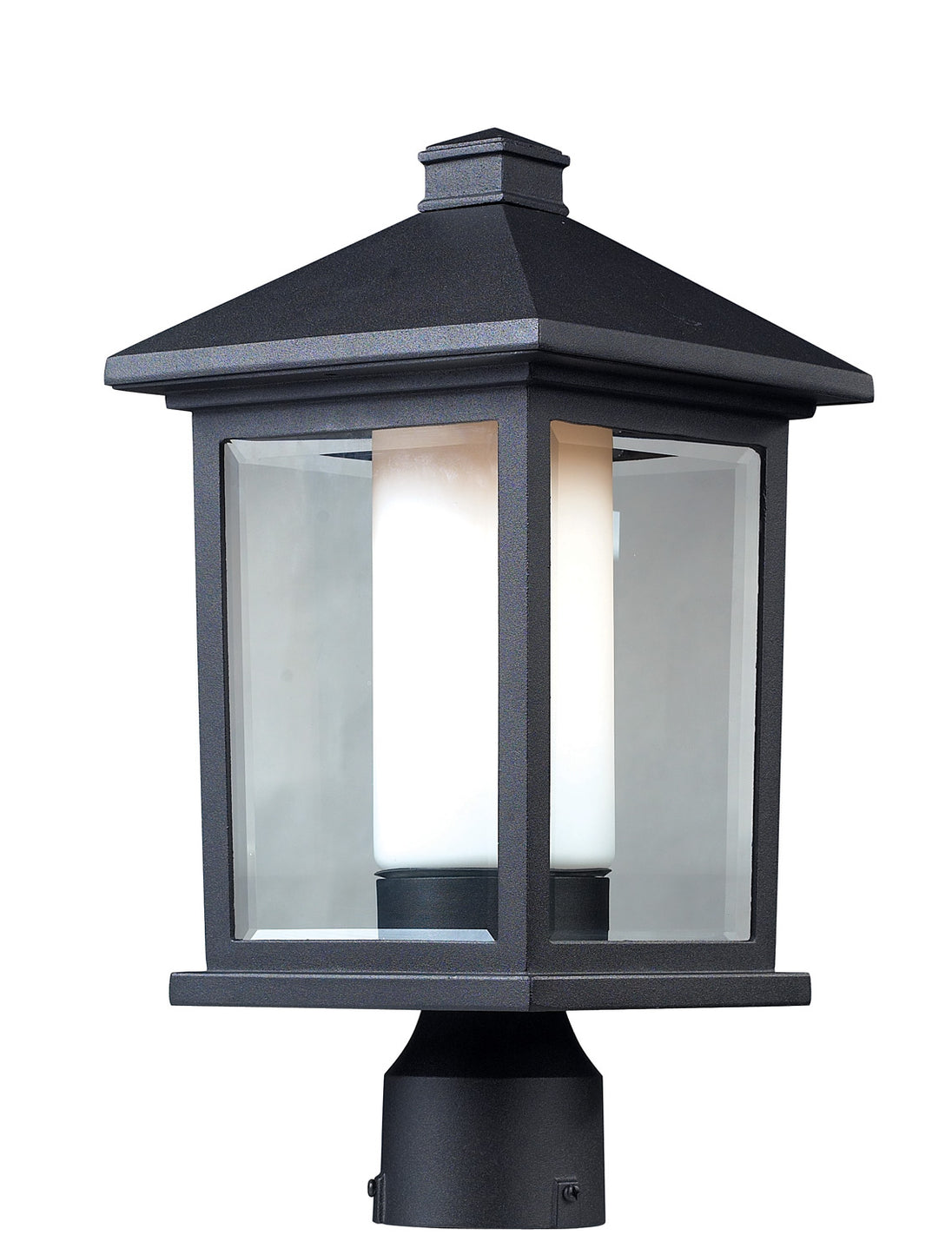 Z-Lite - 523PHM - One Light Outdoor Post Mount - Mesa - Black