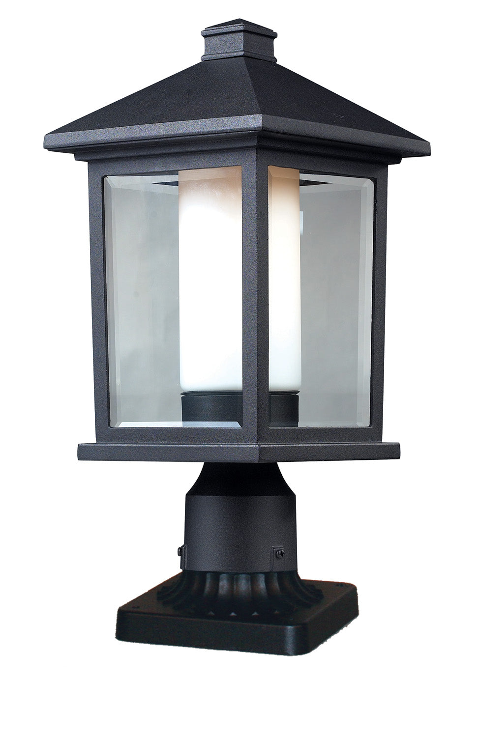 Z-Lite - 523PHM-PM - One Light Outdoor Pier Mount - Mesa - Black