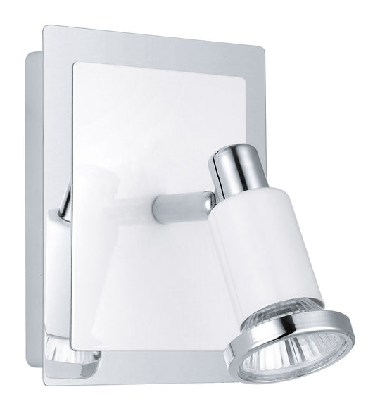 Eglo USA - 200096A - One Light Wall Sconce - Eridan - Chrome/Shiny White