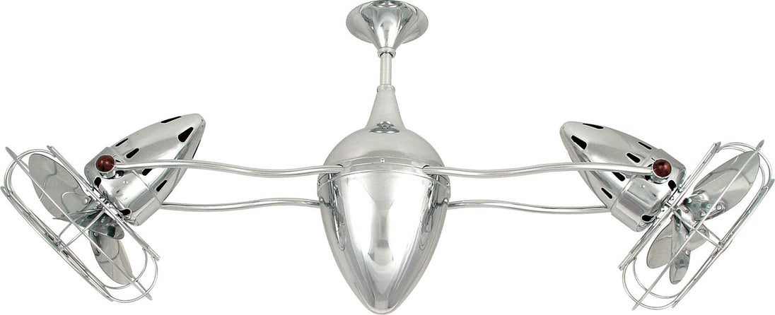 Matthews Fan Company - AR-CR-MTL-DAMP - 48"Ceiling Fan - Ar Ruthiane - Polished Chrome