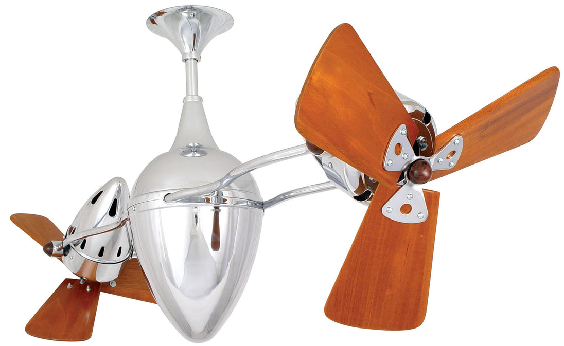 Matthews Fan Company - AR-CR-WD - 48"Ceiling Fan - Ar Ruthiane - Polished Chrome