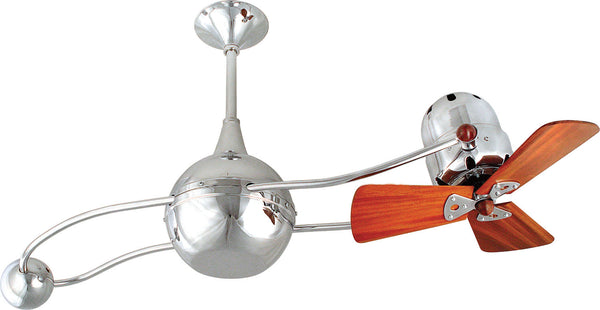 Matthews Fan Company - B2K-CR-WD-Damp - 40"Ceiling Fan - Brisa 2000 - Polished Chrome