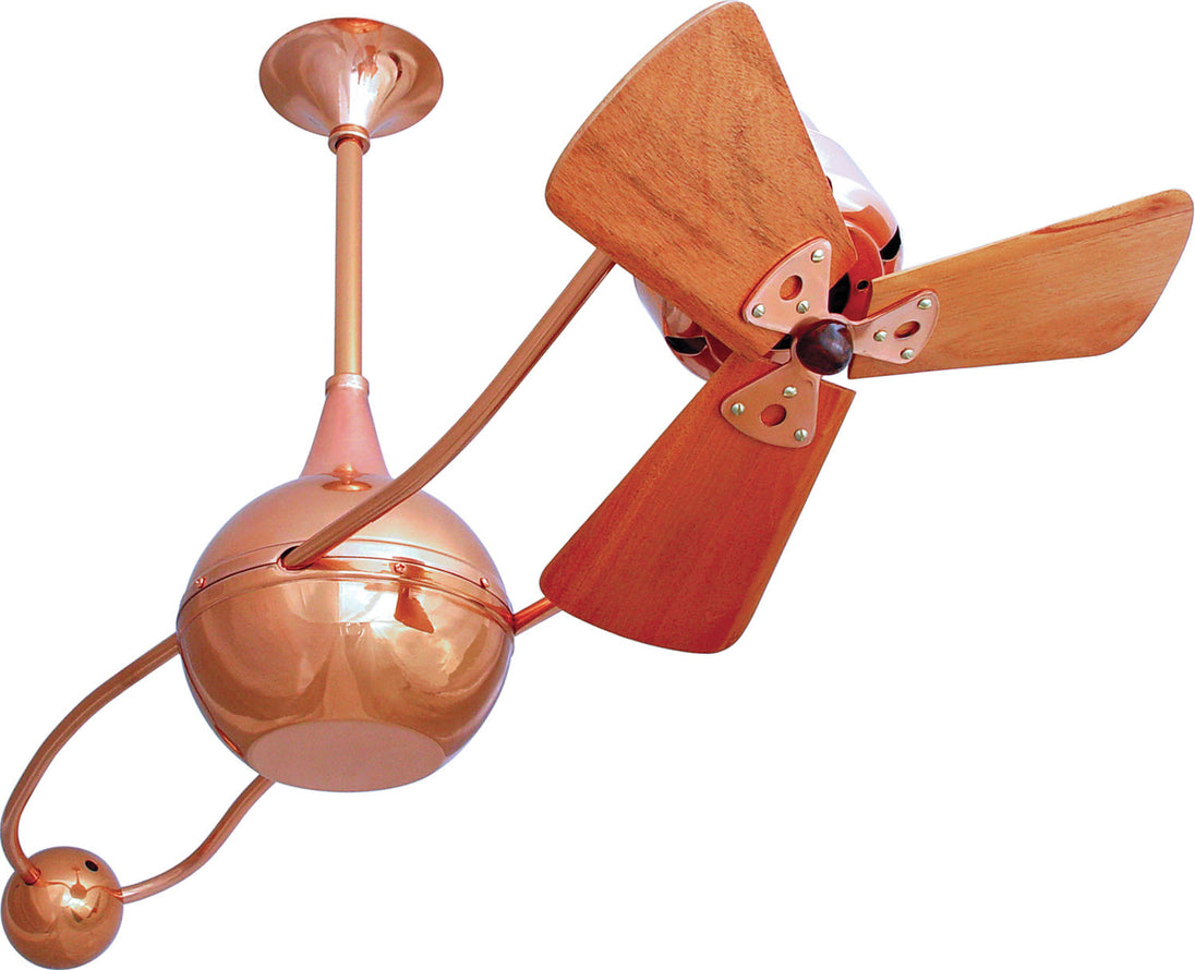 Matthews Fan Company - B2K-CP-WD - 40"Ceiling Fan - Brisa 2000 - Polished Copper