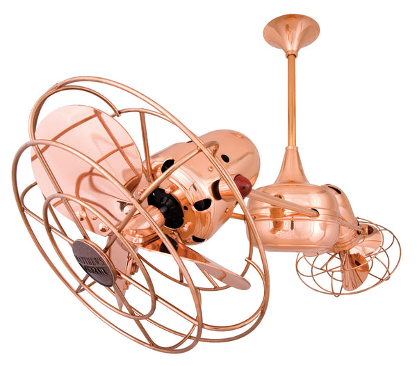 Matthews Fan Company - DD-CP-MTL - 36"Ceiling Fan - Duplo-Dinamico - Polished Copper