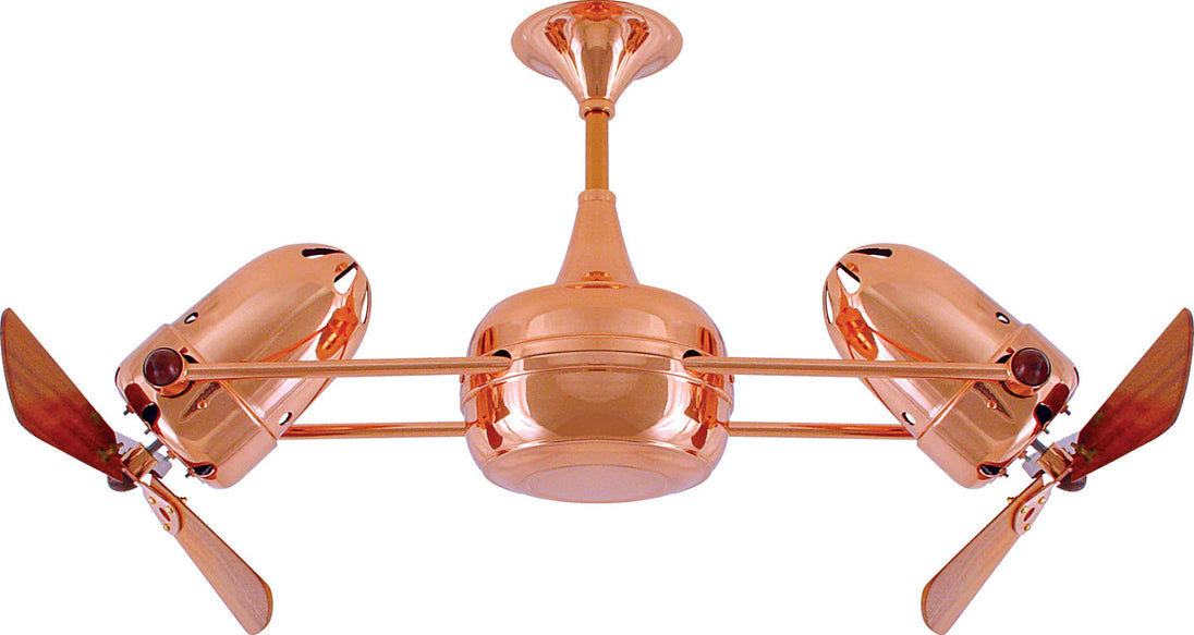 Matthews Fan Company - DD-CP-WD - 36"Ceiling Fan - Duplo-Dinamico - Polished Copper