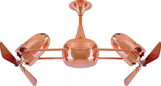 Matthews Fan Company - DD-CP-WD - 36"Ceiling Fan - Duplo-Dinamico - Polished Copper