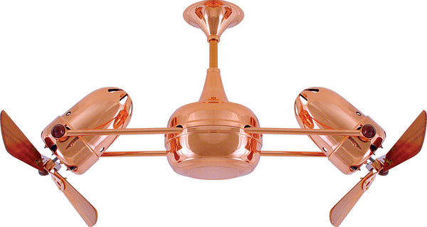 Matthews Fan Company - DD-CP-WD - 36"Ceiling Fan - Duplo-Dinamico - Polished Copper