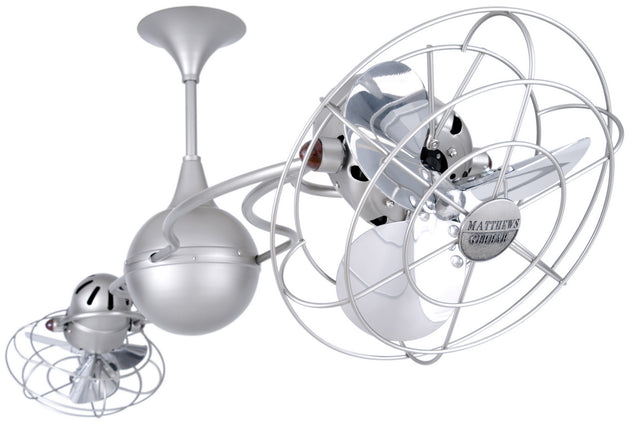 Matthews Fan Company - IV-BN-MTL-DAMP - 53"Ceiling Fan - Italo Ventania - Brushed Nickel