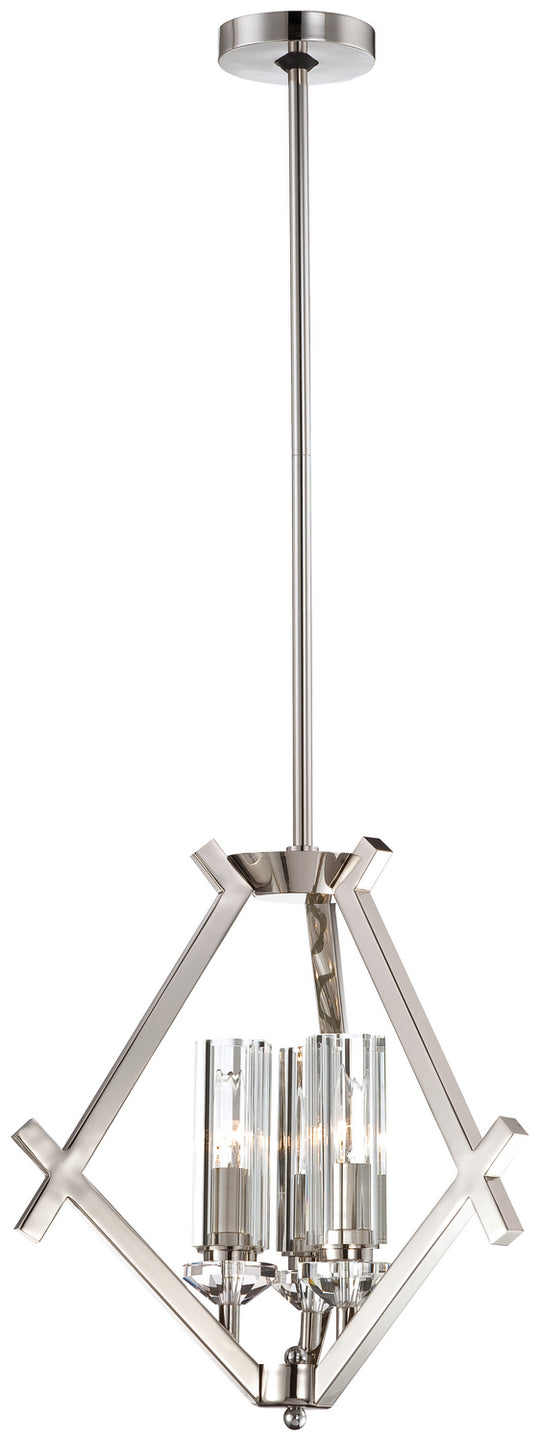 Metropolitan - N6832-613 - Three Light Mini Chandelier - Fusano - Polished Nickel