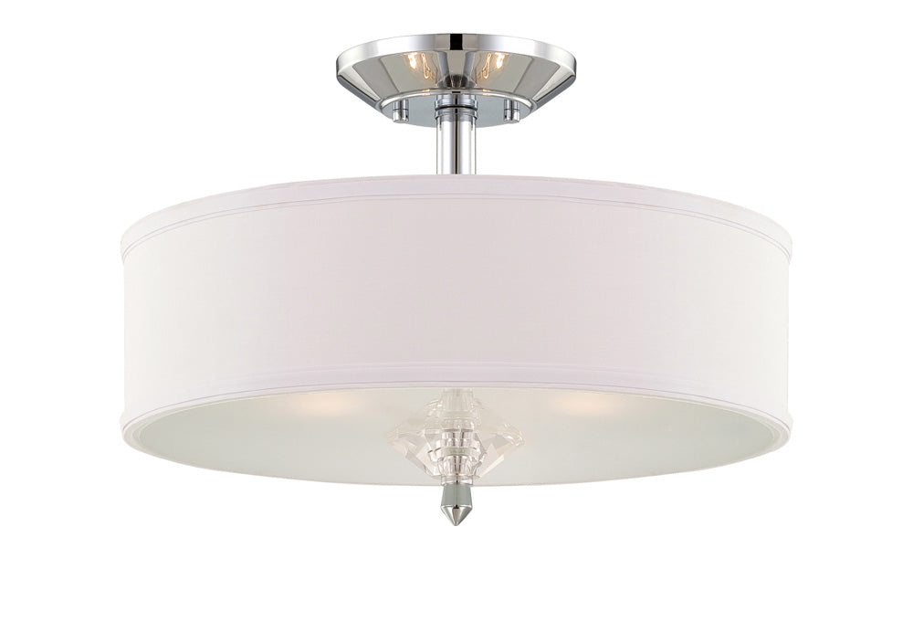 Designers Fountain - 84211-CH - Three Light Semi-Flush Mount - Palatial - Chrome