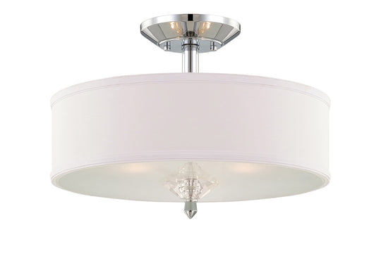 Designers Fountain - 84211-CH - Three Light Semi-Flush Mount - Palatial - Chrome