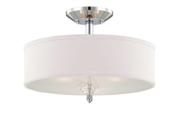 Designers Fountain - 84211-CH - Three Light Semi-Flush Mount - Palatial - Chrome