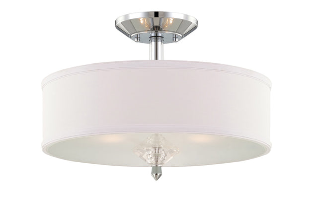 Designers Fountain - 84211-CH - Three Light Semi-Flush Mount - Palatial - Chrome